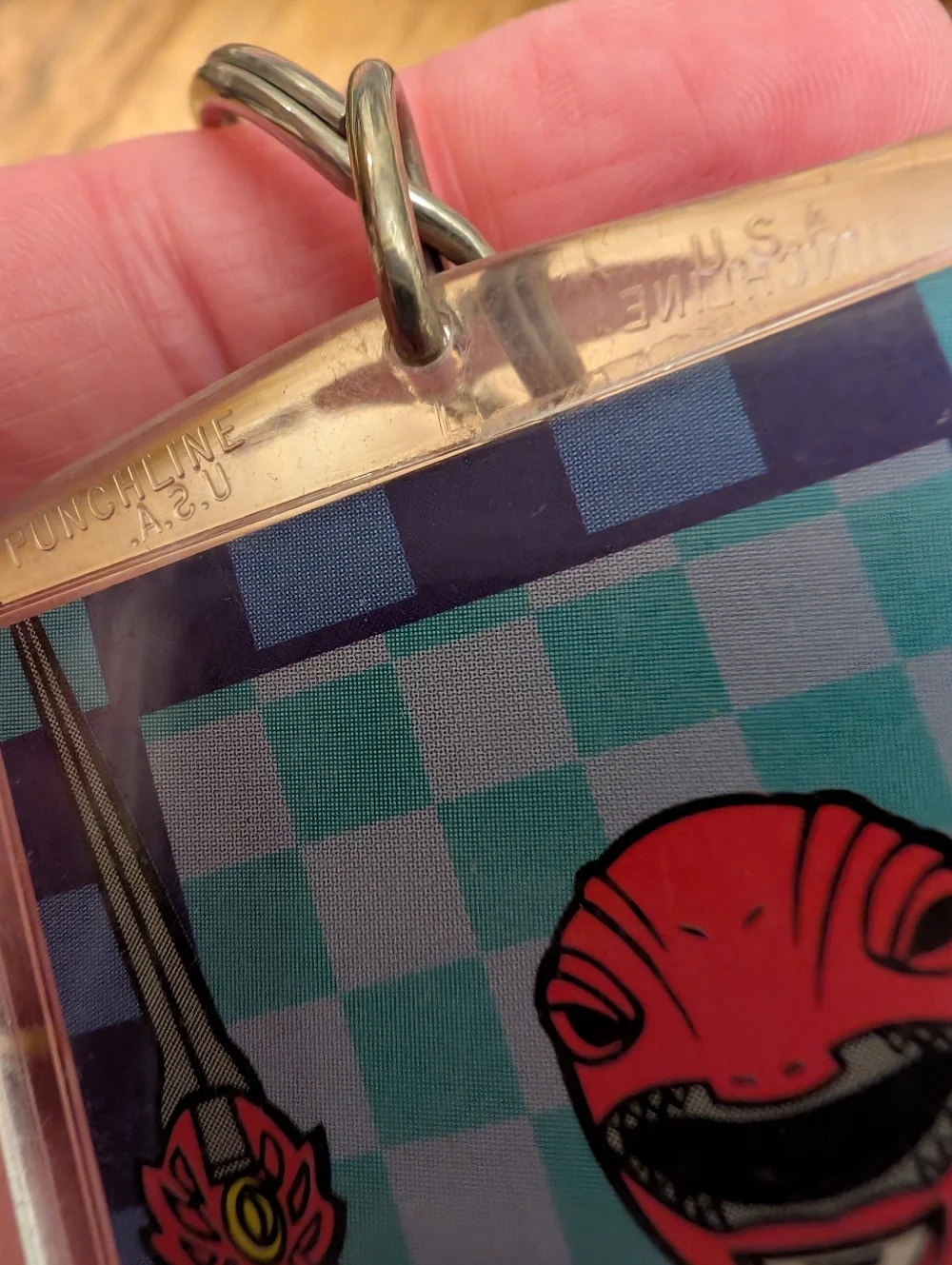 Vintage 1993 Mighty Morphin Power Rangers Red Ranger Keychain